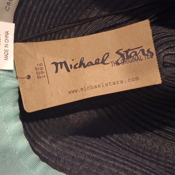 NWT Michael Stars Straw Wide Brim Fedora - Picture 4 of 5